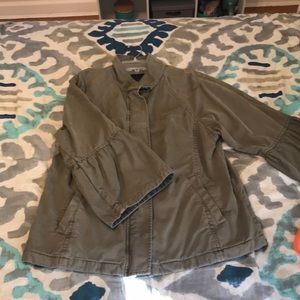 Banana republic army green jacket - bell sleeves